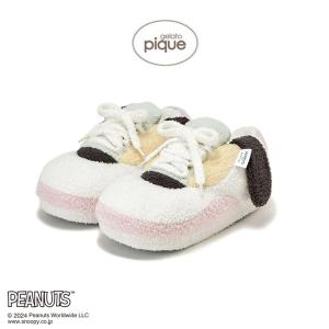 gelato pique PEANUTS ルームシューズ pwgs242647 ジェラピケ スリッパ レディース スヌーピー コラボ ルームウェア スニーカー風｜selectshopmu