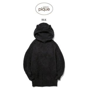 gelato pique ジェラートピケ ルームウェア Halloween限定 ジェラートクロネコBIGパーカー pwno214043 ハロウィン 黒猫 レディース 部屋着 トップス