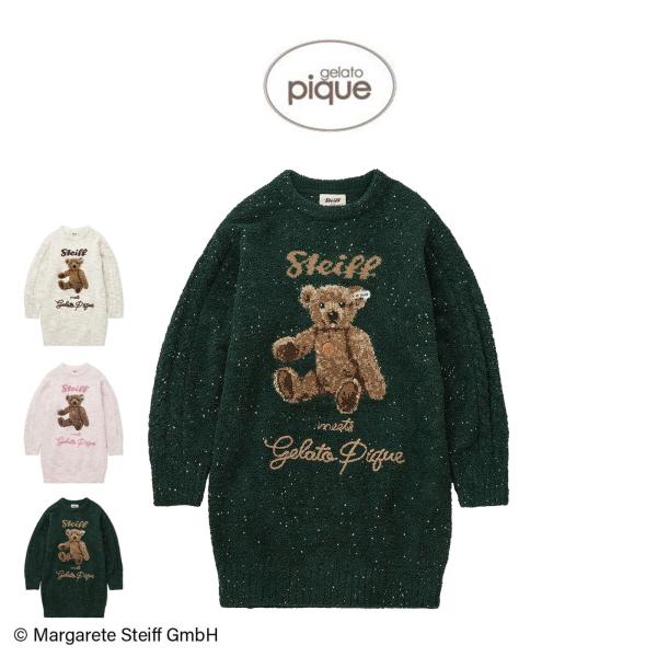 ジェラートピケ Steiff パウダーネップジャガードワンピース pwno255036 レディース ...