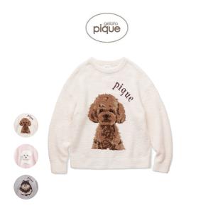 gelato pique  パウダーDOG3柄ジャガードプルオーバー
