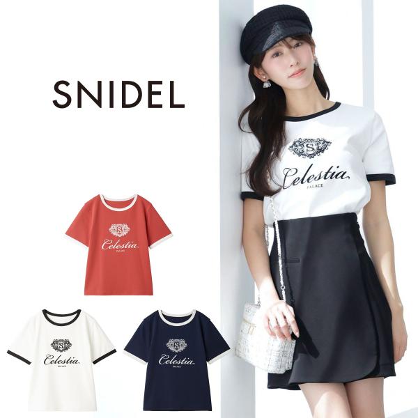 スナイデル UVカット エンブレムリンガーTシャツ swct262076 レディース トップス 防シ...