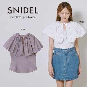 SALE50%OFF スナイデル SNIDEL デコルテオープンブラウス swfb224160 レディース トップス｜selectshopmu