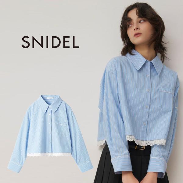 SALE40%OFF スナイデル レースディティールストライプシャツ swfb262110 レディー...
