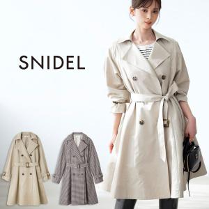 SALE40%OFF スナイデル バリエーションドレストレンチコート swfc261131 レディース アウター ミドル丈 フレアシルエット SNIDEL
