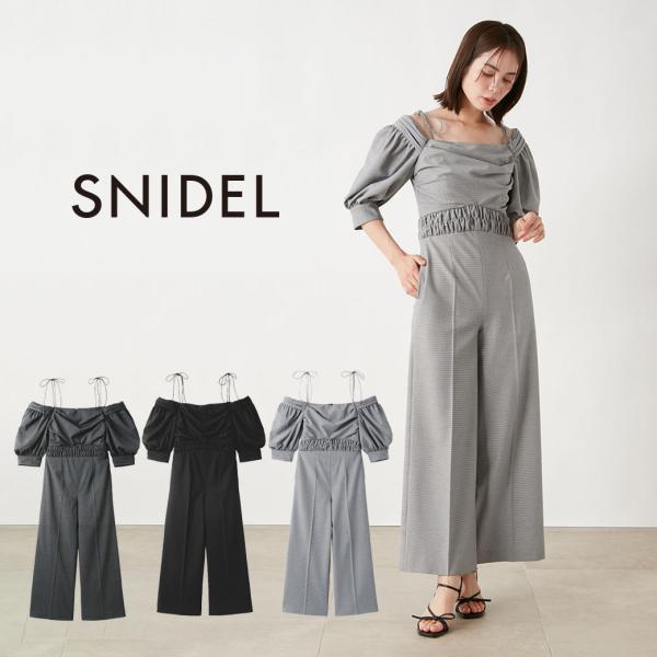 SALE50%OFF SNIDEL 2Wayパフオールインワン swfo241088 レディース コ...