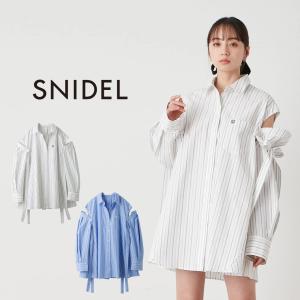 SNIDEL（スナイデル） SALE40%OFF レースディティールストライプシャツ