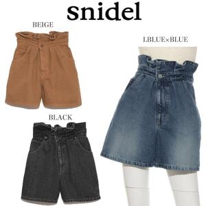 snidel スナイデル リメイクデザインデニムショートパン...
