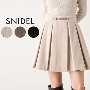 SALE50%OFF SNIDEL スナイデル ボックスプリーツミニスカート swfs234227 レディース ボトムス ミニ丈モード フェミニン フレア デート｜selectshopmu