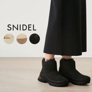 SALE50%OFF SNIDEL Vibramコラボフェイクムートンブーツ swgs234618  靴 レディース ビブラムソール コラボ フェイクファー 防寒ブーツ｜selectshopmu