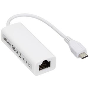 タイムリー TIMELY スマホやタブレットを有線LAN接続できるケーブル microUSB(オス) ― LAN(RJ-45 / 100base