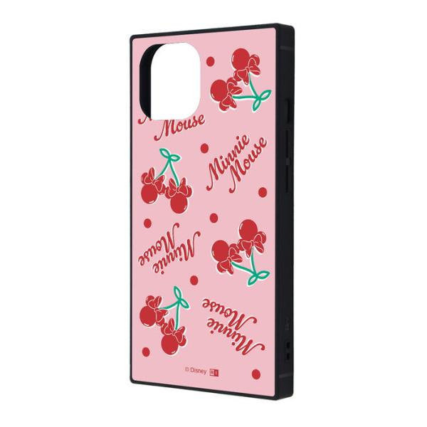 iPhone 15 14 13 ケース ハイブリッド ディズニー 衝撃吸収 バンパー スクエア ミニ...