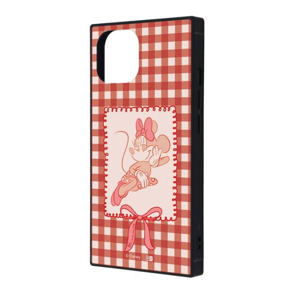 iPhone 15 14 13 ケース ハイブリッド ディズニー 衝撃吸収 バンパー スクエア ミニ...