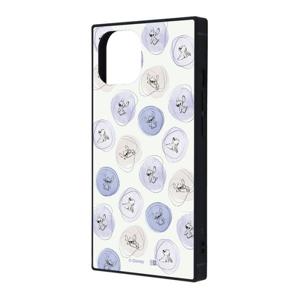 iPhone 15 14 13 ケース ハイブリッド ディズニー 衝撃吸収 バンパー スクエア ステ...