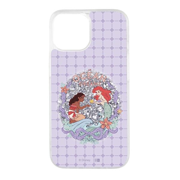 iPhone 15 14 13 ケース ハイブリッド ディズニー 衝撃吸収 バンパー 動く キラキラ...