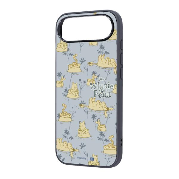 iPhoneAir ケース ハイブリッド ディズニー 衝撃吸収 バンパー プーさんと仲間達_総柄 カ...