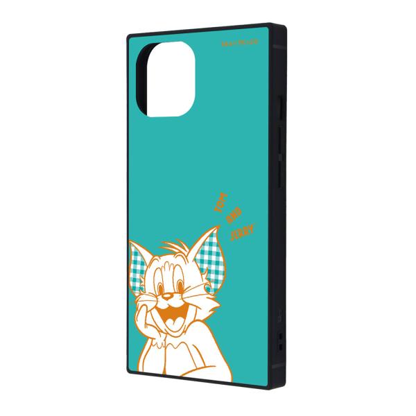 iPhone 15 14 13 ケース ハイブリッド トムとジェリー 衝撃吸収 バンパー スクエア ...