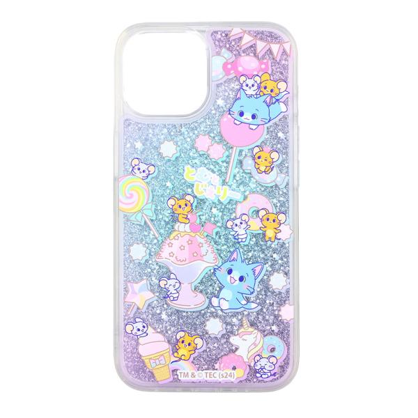iPhone 15 14 13 ケース ハイブリッド とむとじぇりーごっこ 衝撃吸収 バンパー 動く...