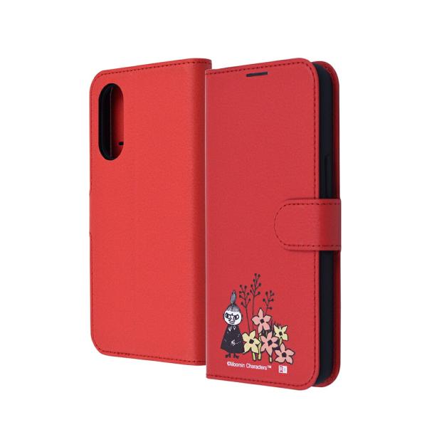 arrows We2 ケース F-52E FCG02 M07 手帳型 ムーミン レザー シンプル マ...