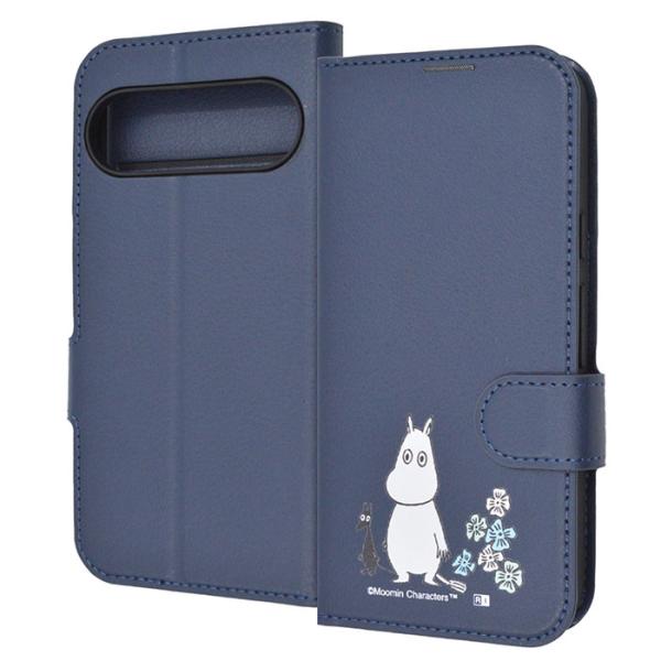 Google Pixel9 Pixel9Pro ケース 手帳型 ムーミン レザー シンプル マグネッ...