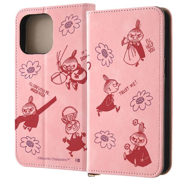 iPhone15 Pro Max ケース 手帳型 ムーミン レザー Raffine いろんなリトルミ...