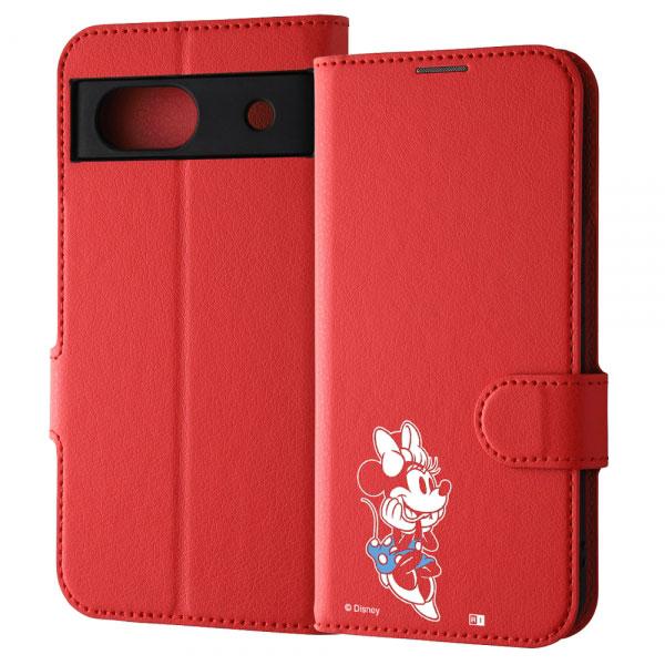 Google Pixel 8a ケース ピクセル8a 手帳型 ディズニー レザー ミニーマウス_si...