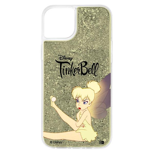 iPhone14Plus ケース ハードケースディズニー ラメ グリッターケース ティンカー・ベル ...