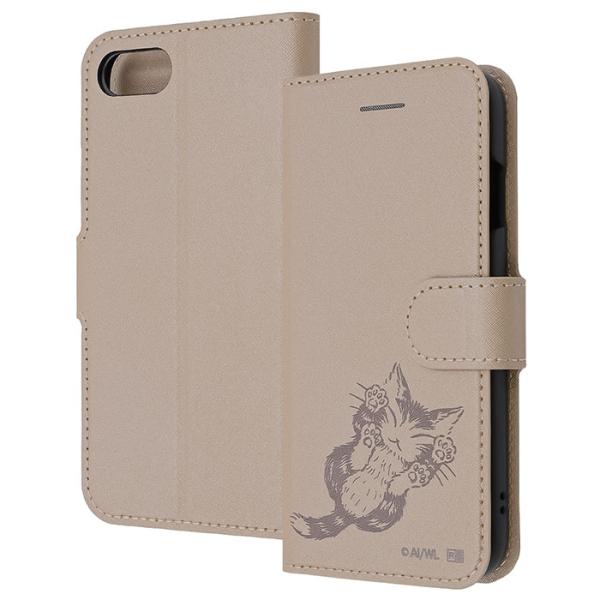 iPhone SE 第3世代 第2世代 8 7 ケース 手帳型 猫のダヤン レザー シンプル マグネ...