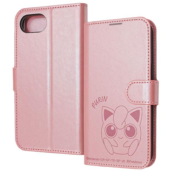 iPhone16e ケース 手帳型 ポケットモンスター 衝撃吸収 マグネットベルト シンプル レザー...