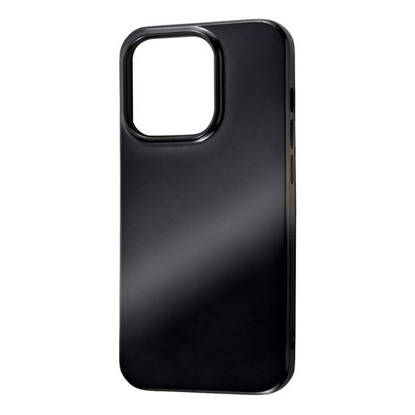 iPhone14Pro ケース ソフトケース TPU MIRROR ブラック カバー アイフォン ス...