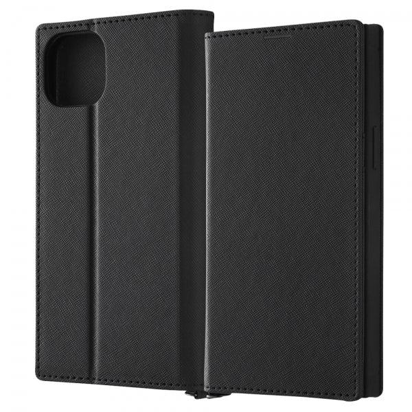 iPhone15 Plus ケース 手帳型 耐衝撃 レザー Durable ブラック ブラック カバ...