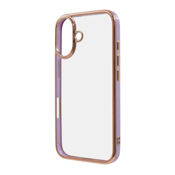 iPhone16 ケース ハイブリッド LUSTANT 衝撃吸収 バンパー キラキラ メタリック カ...