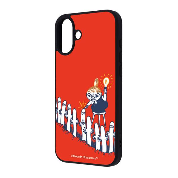 iPhone16Plus ケース ハイブリッド ムーミン maru 衝撃吸収 バンパー リトルミイと...