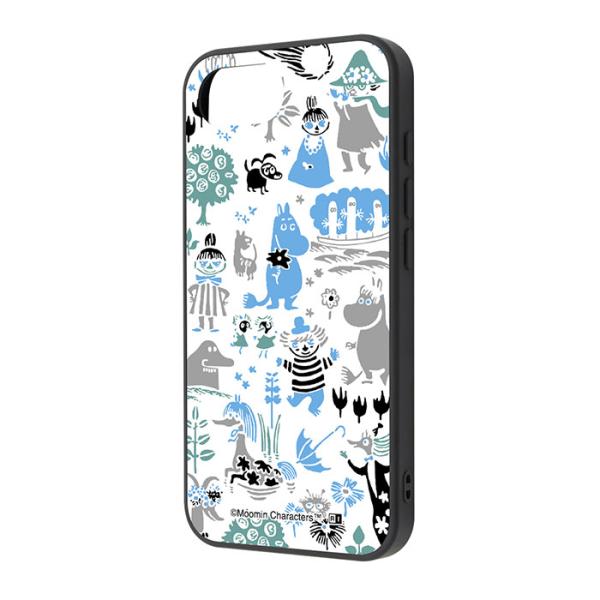 iPhone16e ケース ハイブリッド ムーミン maru 衝撃吸収 バンパー パターン_2 カバ...