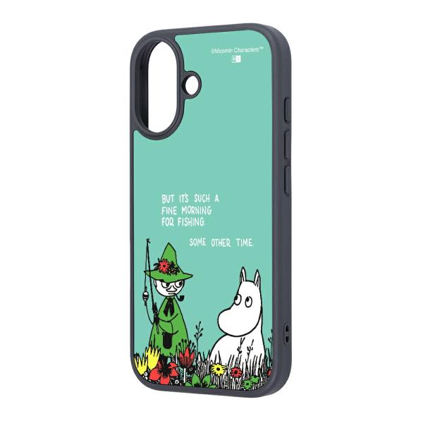 iPhone17 ケース ハイブリッド ムーミン 衝撃吸収 バンパー ムーミン＆スナフキン カバー ...