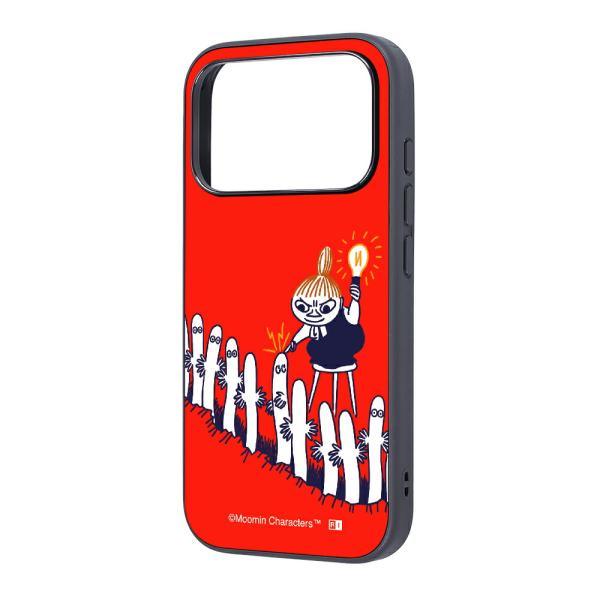 iPhone17Pro ケース ハイブリッド ムーミン 衝撃吸収 バンパー リトルミイとニョロニョロ...