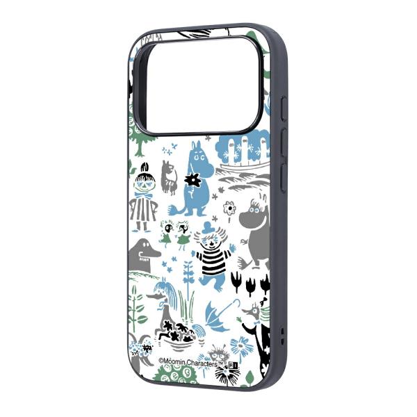 iPhone17Pro ケース ハイブリッド ムーミン 衝撃吸収 バンパー パターン_2 カバー ス...