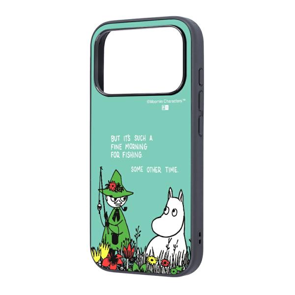 iPhone17Pro ケース ハイブリッド ムーミン 衝撃吸収 バンパー ムーミン＆スナフキン カ...