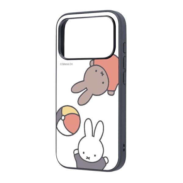 iPhone17Pro ケース ハイブリッド ミッフィー 衝撃吸収 バンパー ミッフィーとメラニー ...