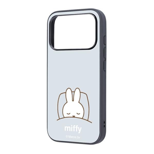iPhone17Pro ケース ハイブリッド ミッフィー 衝撃吸収 バンパー ミッフィー_おやすみ ...