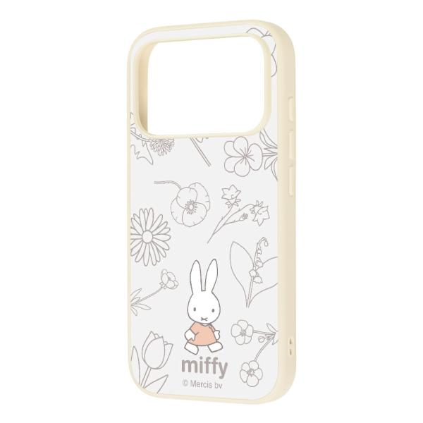 iPhone17Pro ケース ハイブリッド ミッフィー 衝撃吸収 バンパー フラワー カバー スマ...