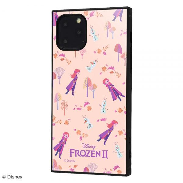 iPhone11 Pro ケース ハイブリッド 耐衝撃ハイブリッド アナと雪の女王2 総柄 02 ア...