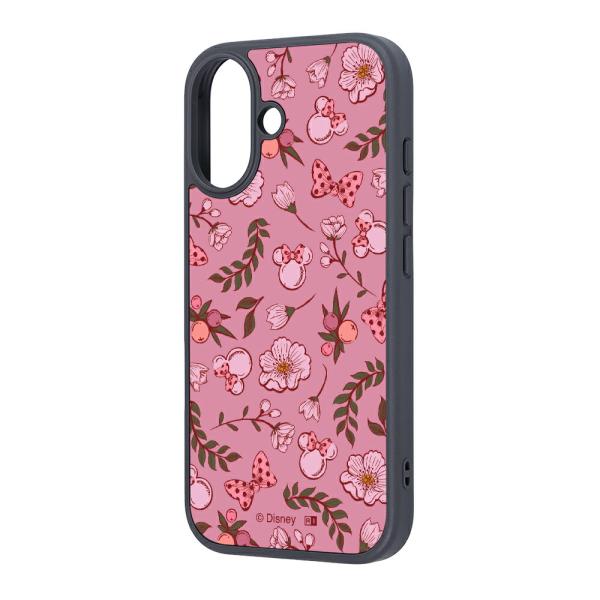iPhone17 ケース ハイブリッド ディズニー 衝撃吸収 バンパー ミニーマウス_サクラピンク ...
