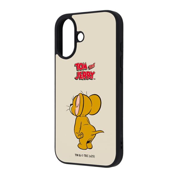 iPhone16 ケース ハイブリッド トムとジェリー maru 衝撃吸収 バンパー ジェリー_スタ...
