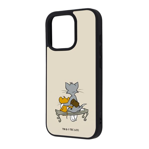 iPhone16Pro ケース ハイブリッド トムとジェリー maru 衝撃吸収 バンパー ハンマー...