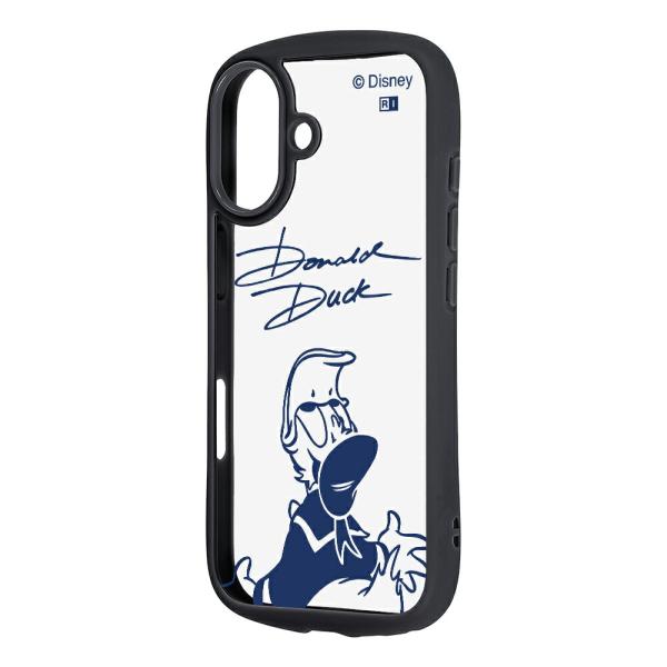iPhone17 ケース ハイブリッド ディズニー 衝撃吸収 バンパー ドナルドダックサイン カバー...