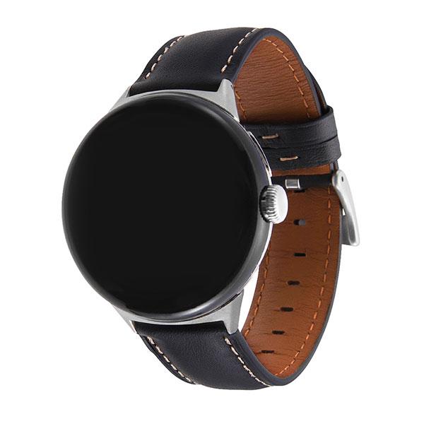 Google Pixel Watch ベルト 本革レザーベルト バンド 20mm幅 ブラック 交換用...