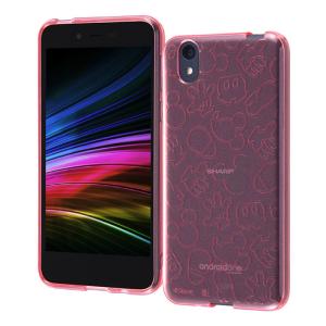 Android One S3 ケース ソフトケース TPU ディズニー キラキラ ミッキー・ピンク カバー アンドロイドワン エススリー スマホケース｜selectshopsig