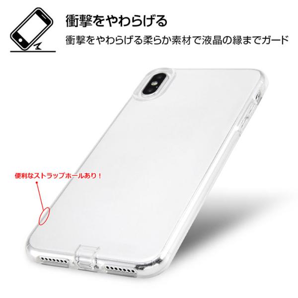 iPhone XS Max ケース ソフトケース TPU コネクタキャップ付き クリア カバー スマ...