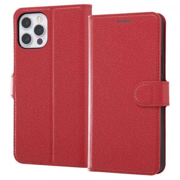 iPhone12 iPhone12 Pro ケース 手帳型 耐衝撃 シンプル マグネット ブラック ...