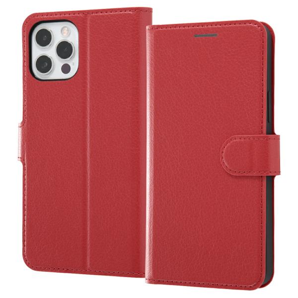 iPhone12 iPhone12 Pro ケース 手帳型 耐衝撃 マグネットベルト シンプル レザ...